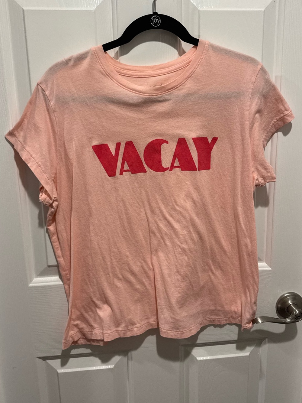 Universal Thread Peach Short Sleeve VACAY Graphic Tee Size XL